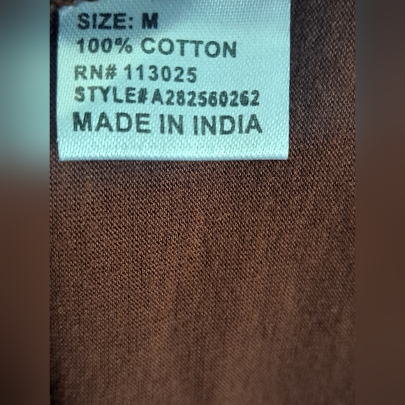 Howdy Cowboy Wild West Rodeo Brown Top Size Meduim #New - Picture 5 of 9